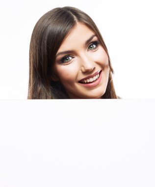 iş kadını ile boş bayrak