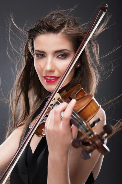 女人用的小提琴 — 图库照片