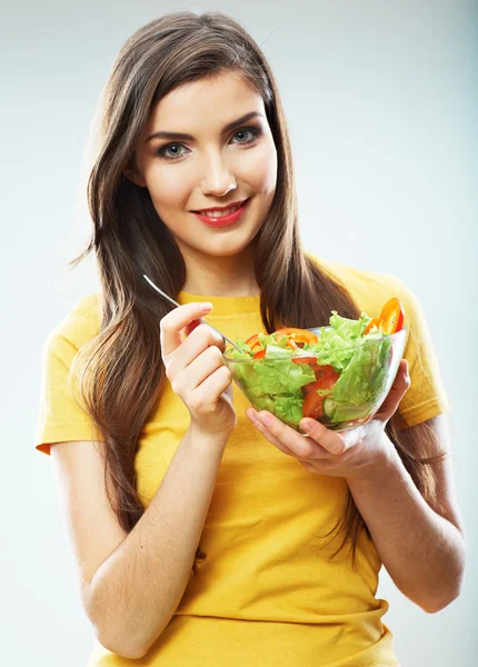 Woman diet concept portrait. — Stock Photo, Image