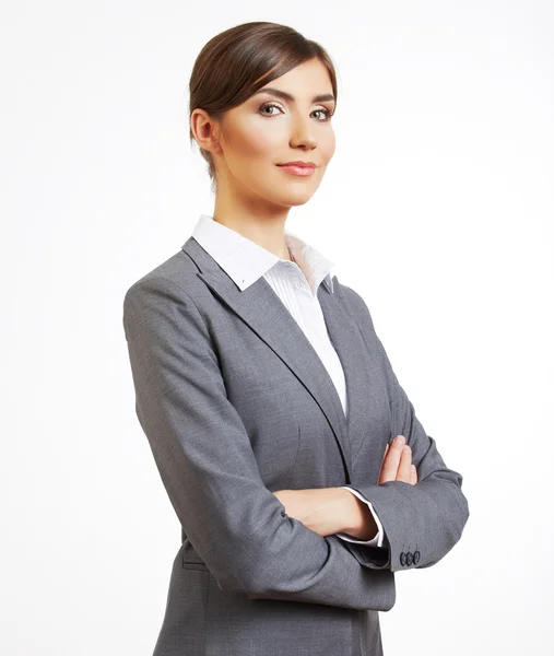 Business woman with crossed arms — Stock Photo, Image