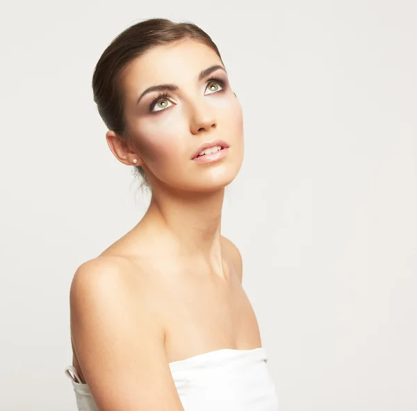 Beautiful young woman face. Royalty Free Stock Images