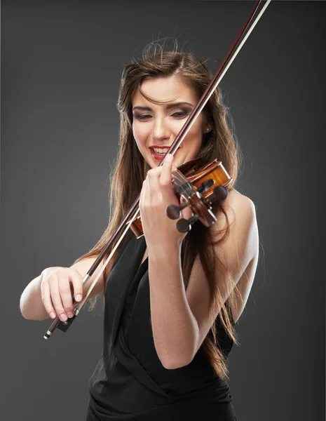 バイオリンを持つ女性 — ストック写真