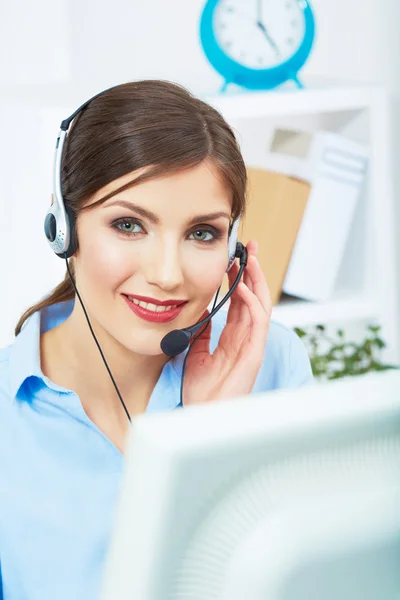 Woman customer service worker — Stock Photo, Image