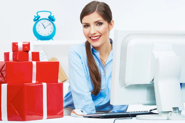 Business woman in office — Stock Photo, Image