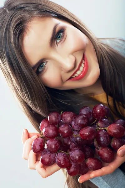 Mujer con frutas — Foto de Stock