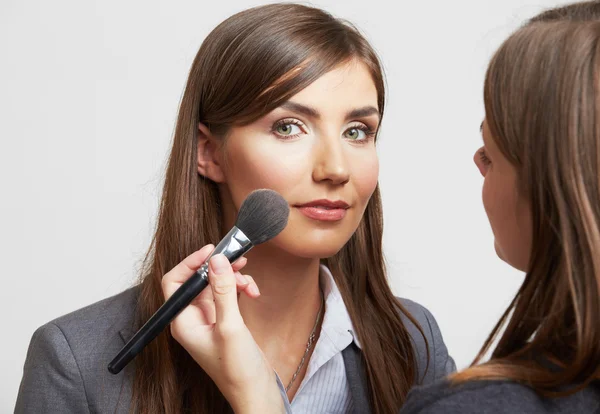 Geschäftsfrau mit Make-up — Stockfoto