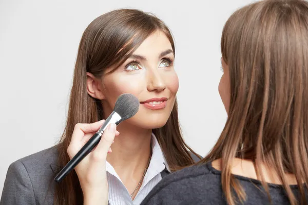 Geschäftsfrau mit Make-up — Stockfoto