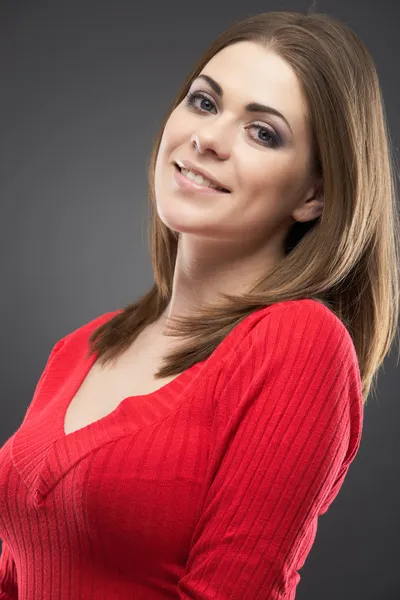 Retrato de uma jovem sorridente feliz — Fotografia de Stock