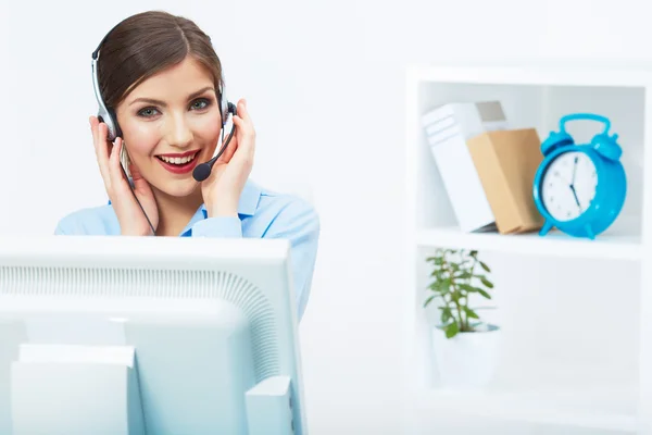 Portrait of woman customer service worker — Stock Photo, Image