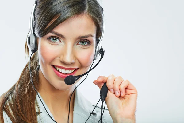 Operador de atención al cliente . — Foto de Stock