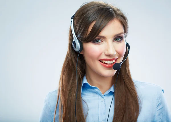 Operatore call center donna . — Foto Stock