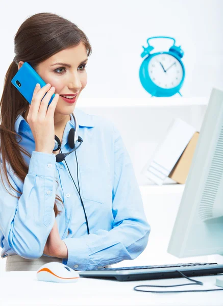 Business woman on phone — Stock Photo, Image