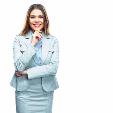 iş kadını gülümseyen