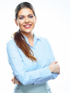 iş kadını gülümseyen