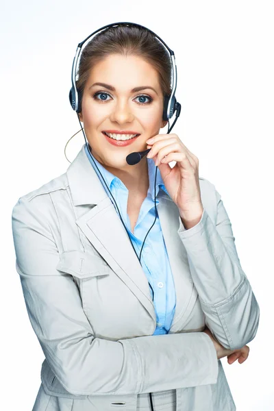 Mujer centro de apoyo trabajador — Foto de Stock