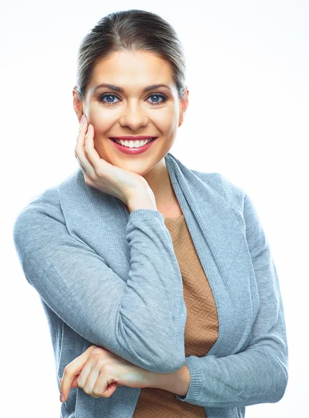 Business woman with folded arms — Stock Photo, Image