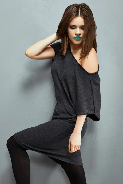 Fashion model in dress — Stock Photo, Image
