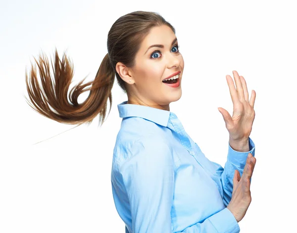 Mujer de negocios emocional — Foto de Stock