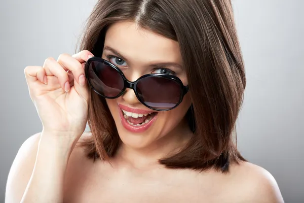 Woman with sunglasses — Stock Photo, Image