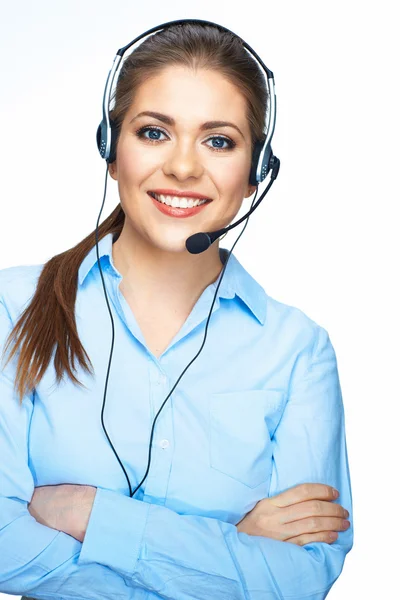 Woman operator — Stock Photo, Image