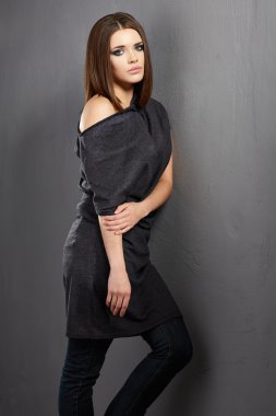 genç kadın moda stil portre.