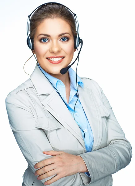 Woman opereator customer service — Stock Photo, Image