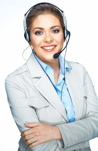 Business woman, customer service worker. — Stock Photo, Image