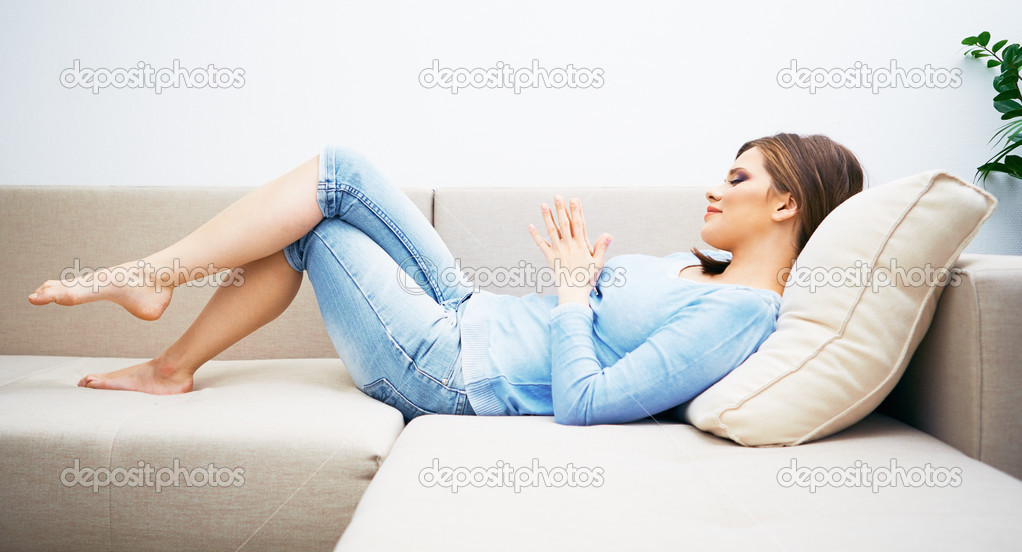 Relaxing woman