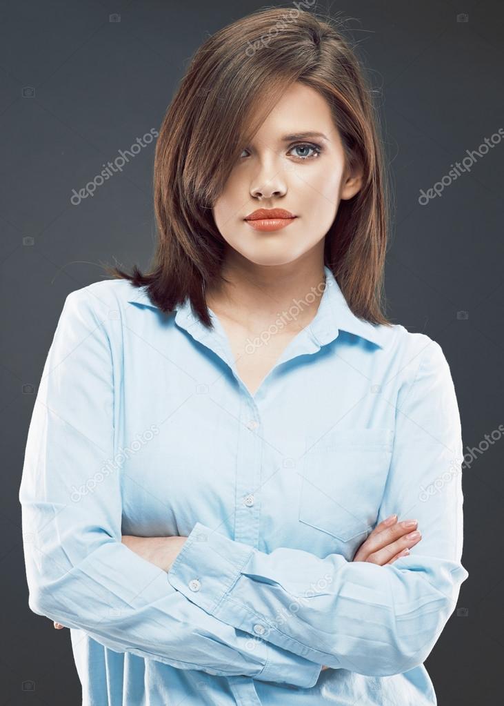 Business woman with crossed arms