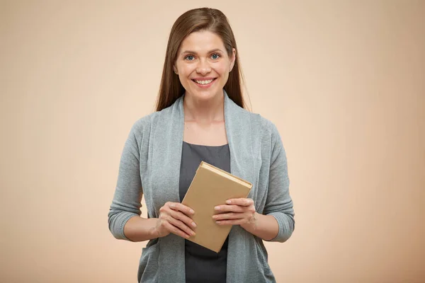 Účetní Žena Učitelka Nebo Dospělá Vysokoškolačka Izolovaný Portrét — Stock fotografie