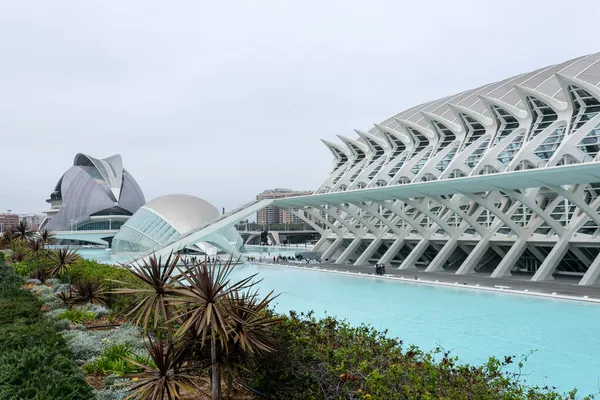 Staden Konst Och Vetenskap Valencia Spanien — Stockfoto