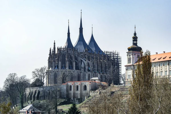 Catedral Santa Bárbara Kutn Hora Checo — Foto de Stock