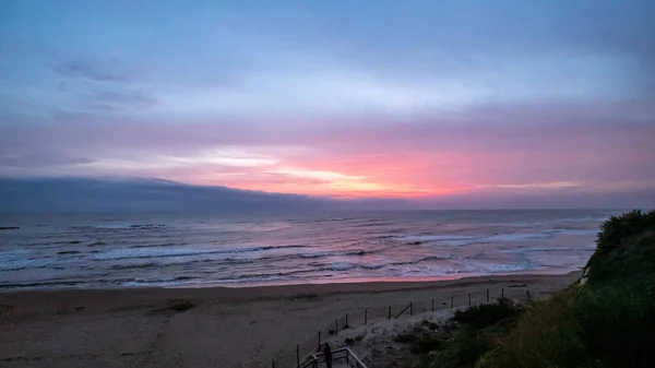 Landschaft Mit Meer Und Strand Bei Sonnenuntergang Anzio Der Provinz — Stockfoto
