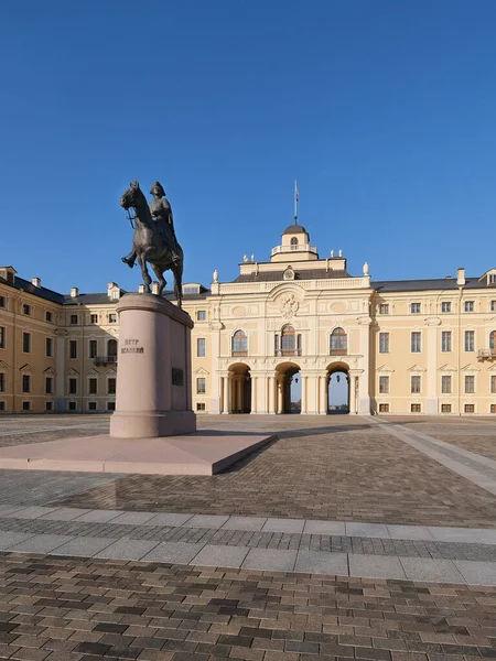Pałac Konstantynów Pałac Kongresów Petersburg Rosja Napis Pomniku Piotr Wielki — Zdjęcie stockowe