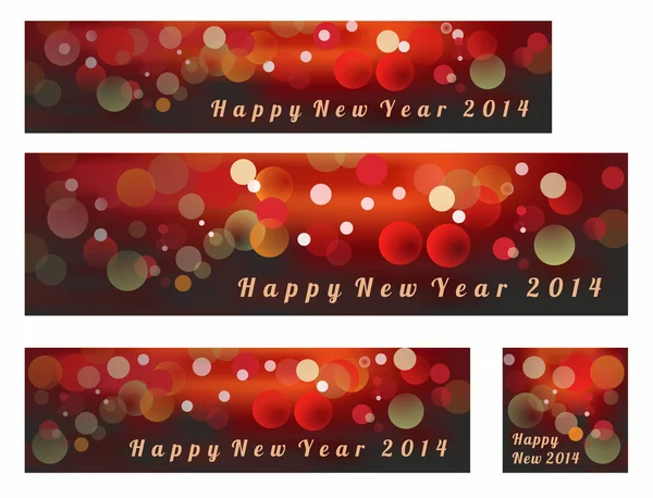 Šťastný nový rok a veselé Vánoce 2014 — Stockový vektor