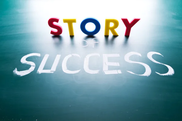 Historien om konceptet success — Stockfoto