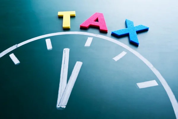 Idő az adó fogalma — Stock Fotó