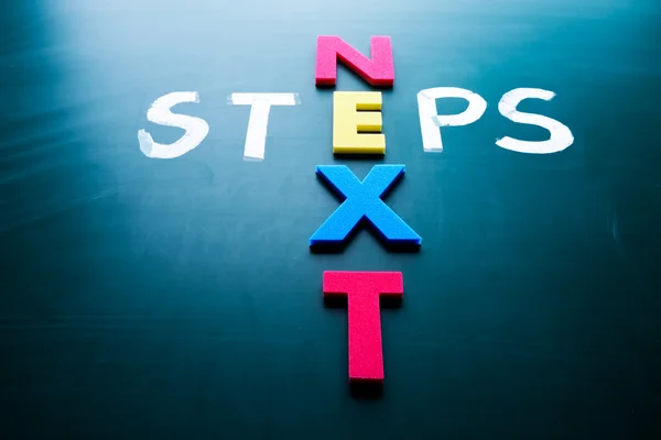 Next steps concept — Stock Photo, Image