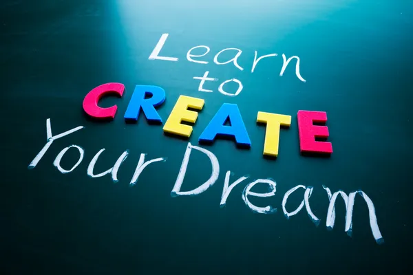 Learn to create your dream — Stock Photo, Image