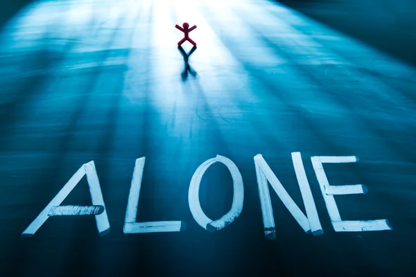 Alone concept — Stock Photo, Image