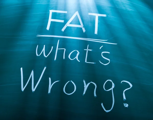 Fat, what is wrong? — Stock Photo, Image