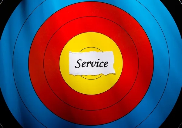 Target on service — Stock Photo, Image