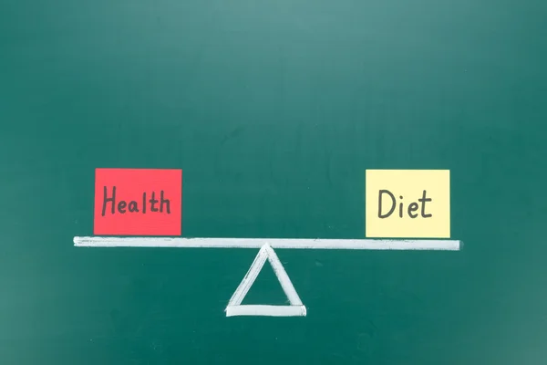 Diet and health balance concept — Stock Photo, Image