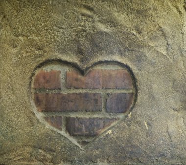Shape of heart on kiln clipart