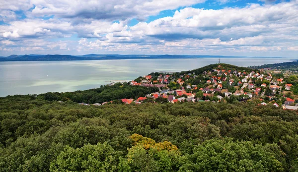 Paisagem no lago Balaton, Hungria — Fotografia de Stock