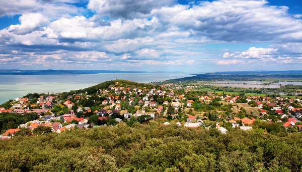 Paisagem no lago Balaton, Hungria — Fotografia de Stock