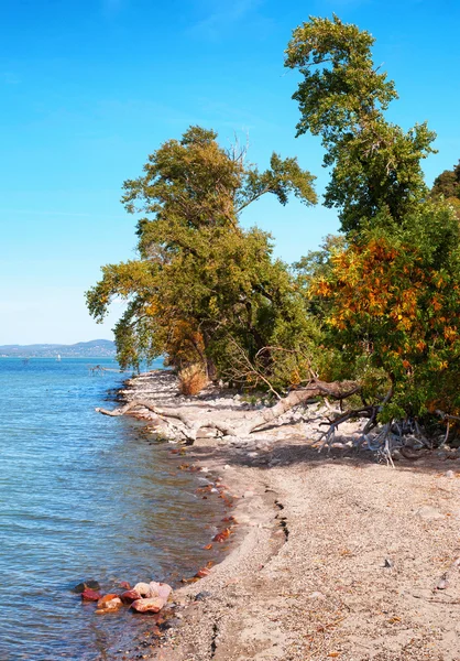 Landscape at Lake Balaton in autumn,Hungary — Stock Photo, Image