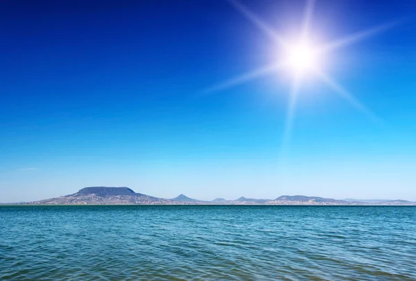 Panorama op het Balatonmeer, Hongarije — Stockfoto