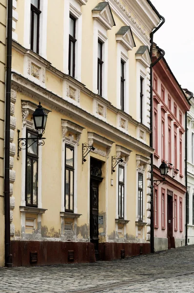 Detail of the old town street in Veszprem, Hungary — Stock Photo, Image