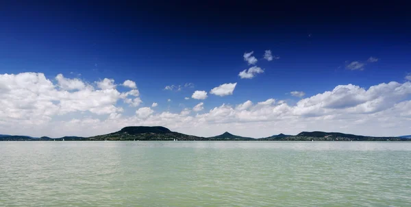 Panorama landscape at Lake Balaton,Hungary — Stock Photo, Image